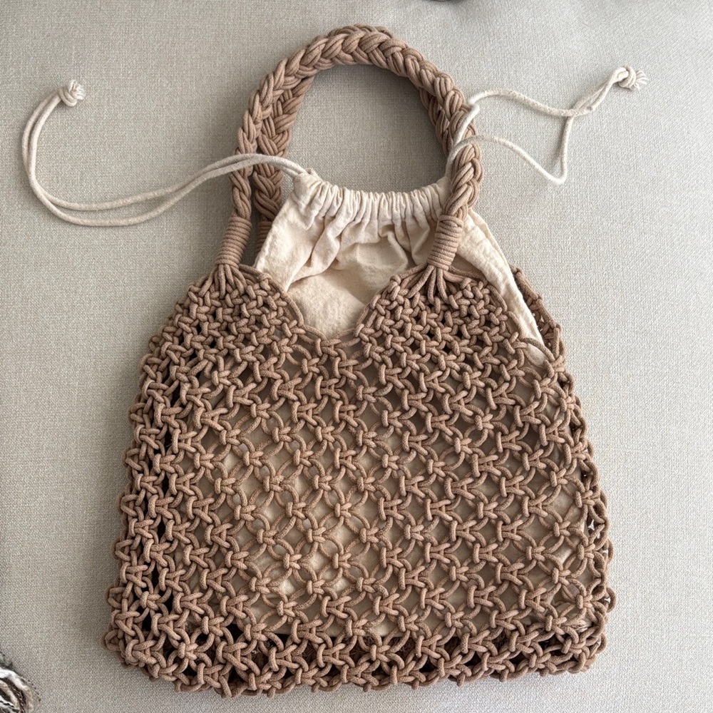 Main Character Braided Tote Bag